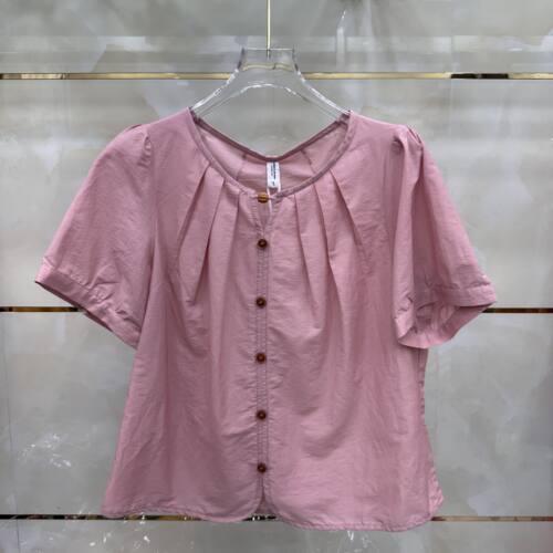 丽诗信LSX-CT2655专柜正品新款夏季女装圆领短袖妈妈装套头上衣55