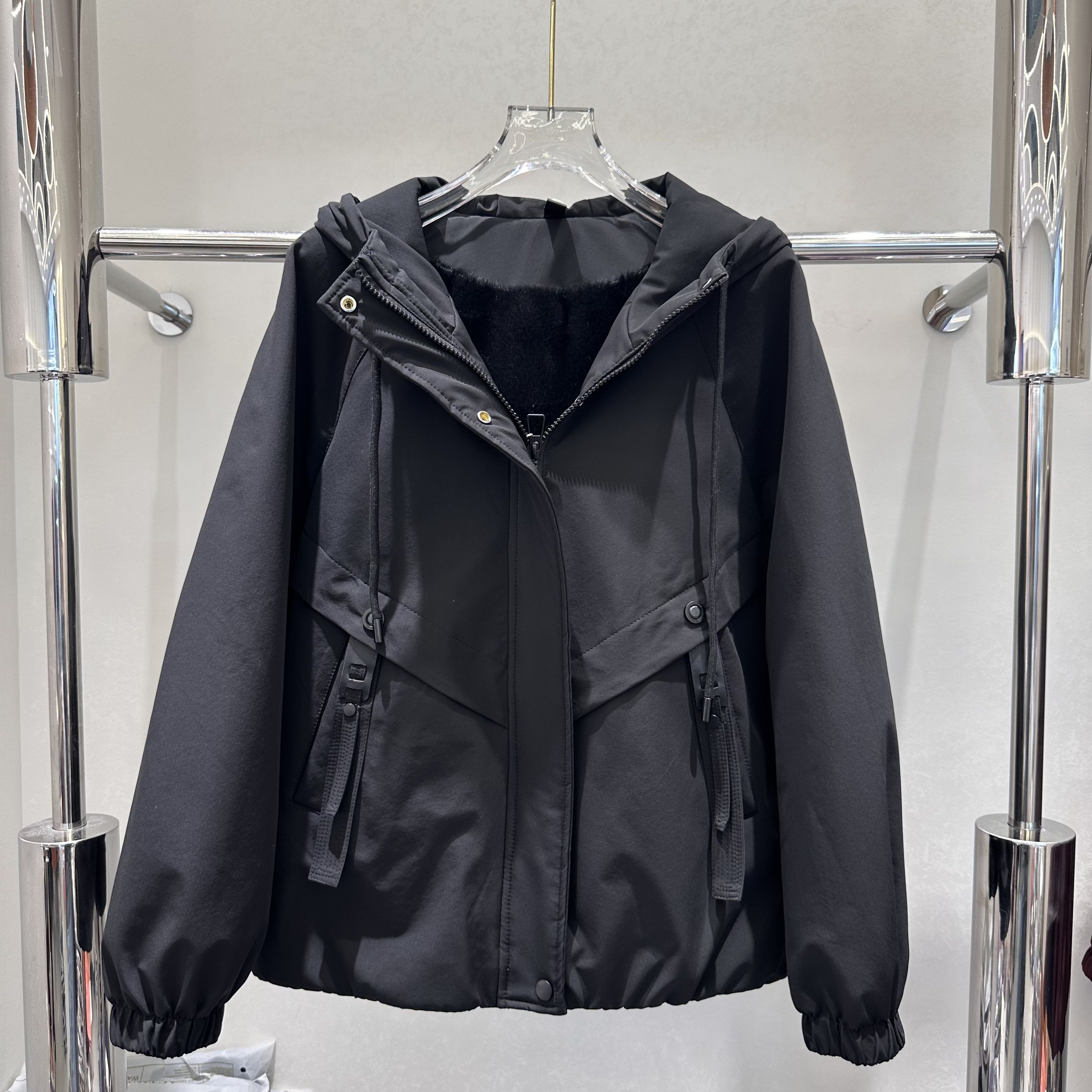 25-8806-1专柜正品新款冬季女装连帽宽松休闲加绒保暖夹克衫外套