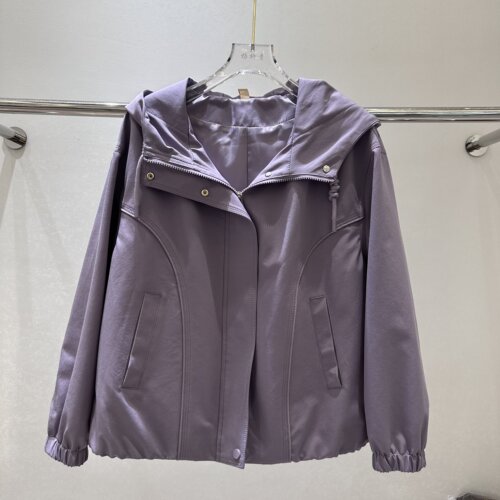 8803专柜正品新款秋季女装时尚连帽宽松休闲夹克衫妈妈装短外套AA