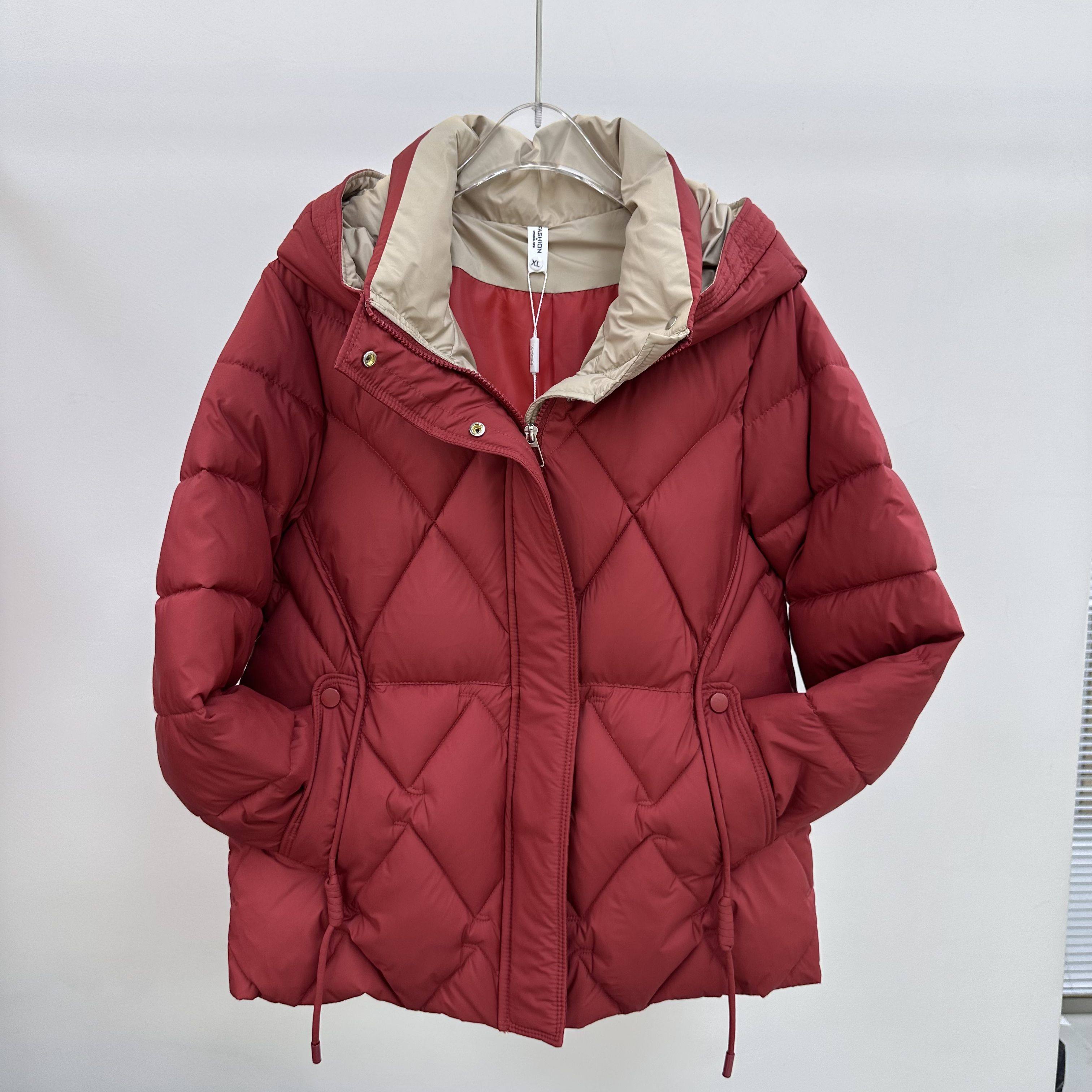 2025M-06专柜正品新款冬季女装时尚连帽大码妈妈装保暖棉衣棉袄06