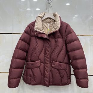 冬季 女装 时尚 丽诗信A 妈妈装 新款 立领短款 保暖羽绒服09 09专柜正品