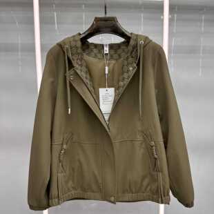 810专柜正品新款秋季女装时尚连帽大码妈妈装夹克衫短外套女10
