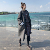 现货继续两色长款毛呢外套（夹棉）266-N602-P135控198，女装毛呢外套，浙宝266