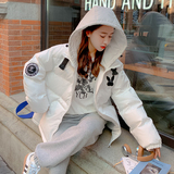 大货已出新款设计感扣派贴标连帽短棉衣266-2291-P155K238，女装棉衣/棉服，浙宝266