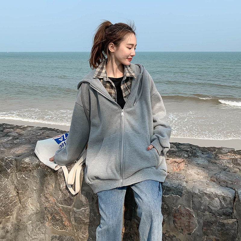 不断货售卖长动销款有利润格子衬衫假两件卫衣266-2012-P100控158，女装卫衣/绒衫，浙宝266