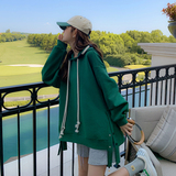 档口现货主推数据好下摆开叉双抽绳空气层卫衣266-2275，女装卫衣/绒衫，浙宝266