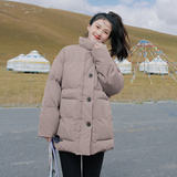 档口现货跑量引流款单排扣两色贴标短棉衣266-6815-P110K168，女装棉衣/棉服，浙宝266