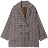 档口现货引流款退货低主推格纹西装266-2616-P90K138，女装西装，浙宝266