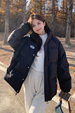 韩系黑色短款羽绒服女冬2022年新款爆款高端洋气今年流行的厚外套，女装羽绒服，浙宝266