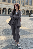 档口现货数据好性价高两色西装套装266-2603整套，女装套装/套裙，浙宝266