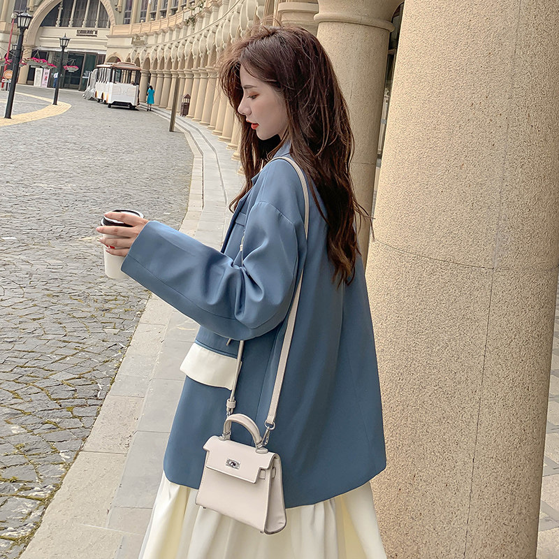 持续上新两色撞色西装（可搭配2101连衣裙卖）266-2602-P85K138，女装西装，浙宝266