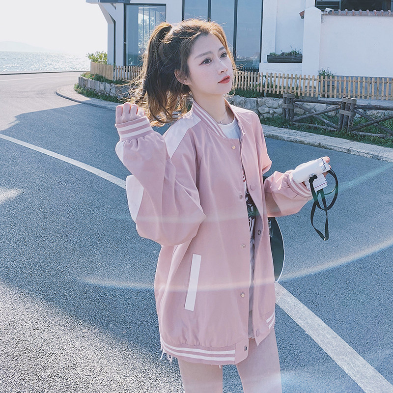 档口现货2021新款两色撞色拼接棒球服266-6608-P110K168,女装短外套,浙宝266