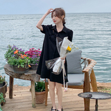 档口现货两色泡泡格设计感连衣裙266-2258-P85K138，女装连衣裙，浙宝266