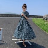 14号出盐缩全棉碎花品质高撞色包边连衣裙266-6672-P105K158，女装连衣裙，浙宝266