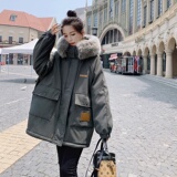 档口现货超高性价比贴标派克服仿兔毛内里266-6817，女装派克服，浙宝266