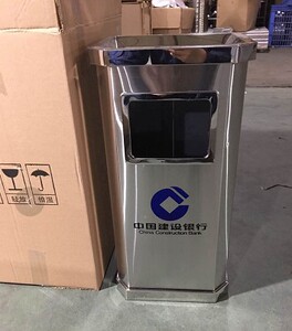 不锈钢圆形垃圾桶酒店环卫大堂立式烟灰户外果皮箱方形带内桶包邮