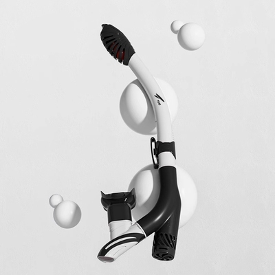 浮潜潜水装备防呛全干式水下呼吸管硅胶水肺浮潜呼吸