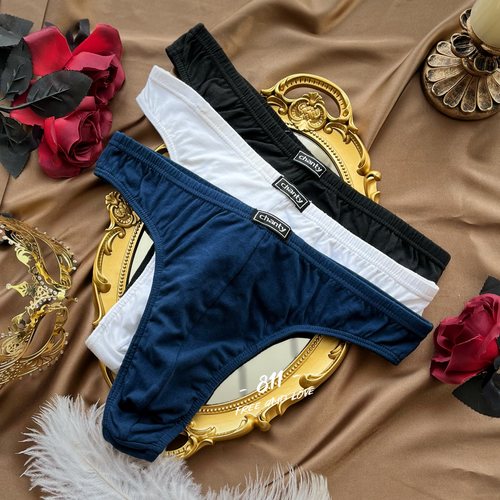 男T裤纯棉透无痕丁字裤中腰内裤