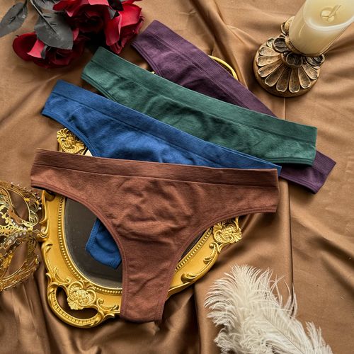 4月更欧美tback运动健身丁字裤女性感锦纶无痕耐拉日常穿低腰内裤