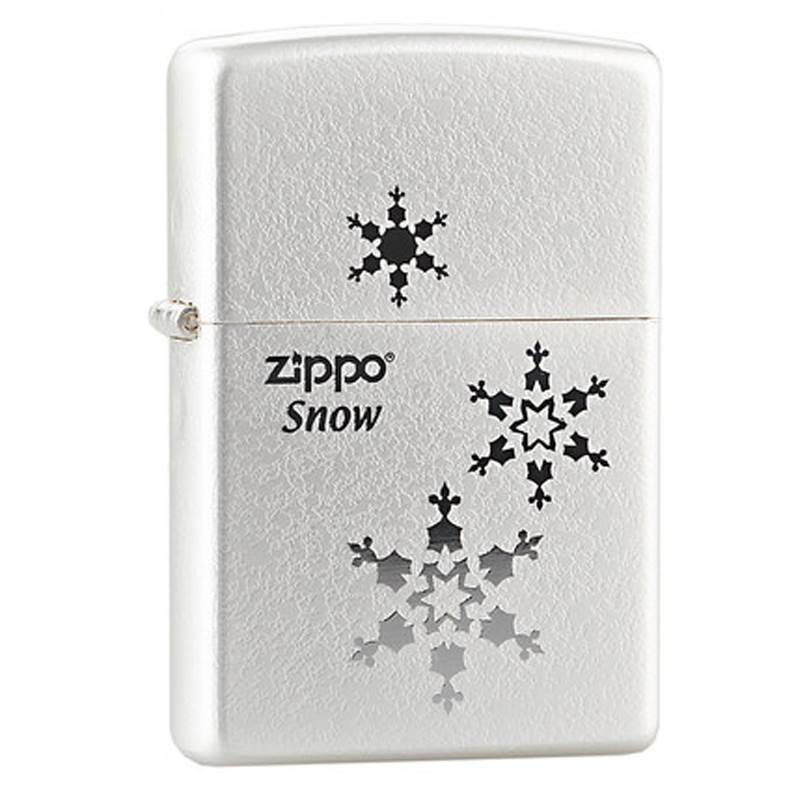 zippo打火機原裝正品一三五朵韓版鍍銀雪花 純潔愛情 zppo