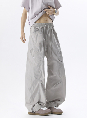 A440-G037-特P38 春季大口袋工装束脚休闲裤