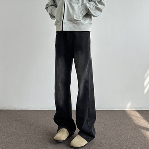 A440-DDH3001-特P45 春季高街微喇水洗牛仔裤，男装牛仔裤，电商A440