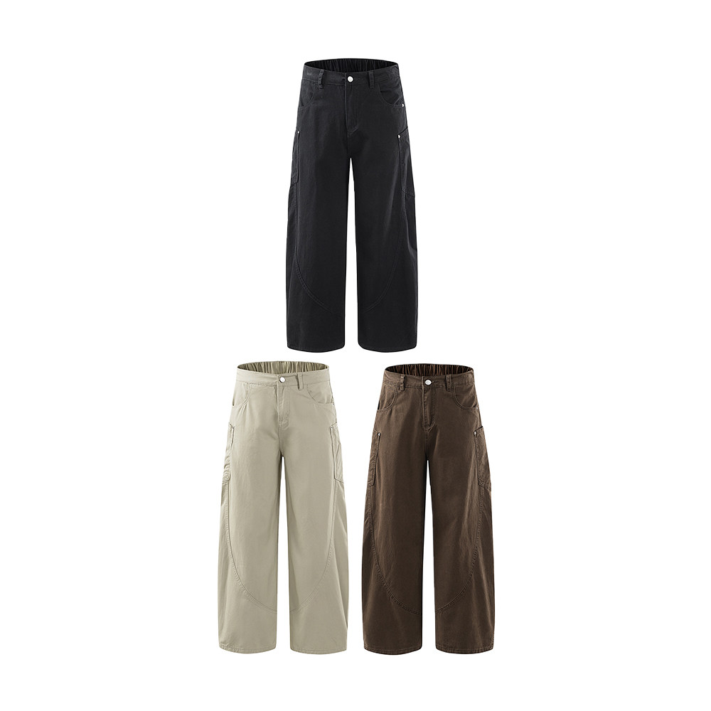 A440-K8601-特P49阔腿工装裤弯刀牛仔裤，男装牛仔裤，电商A440