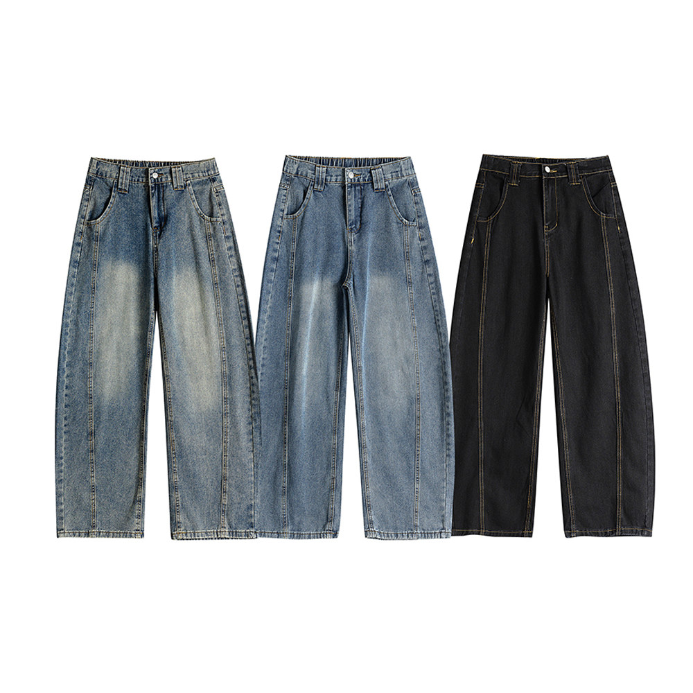 A440-K325-P55春季新款弯刀直筒牛仔裤，男装牛仔裤，电商A440