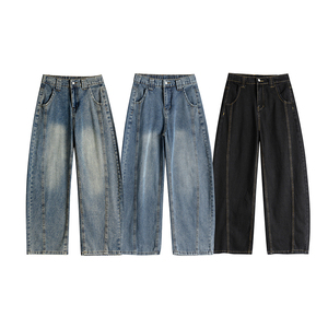 A440-K325-P55 春季新款弯刀直筒牛仔裤，男装牛仔裤，电商A440