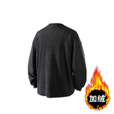 A440-DR021加绒-P25冬季简约圆领德绒加绒长袖T恤，男装T恤，电商A440