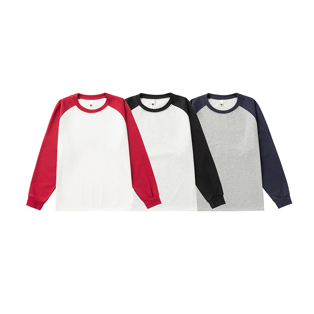 A440-XJ9116-P35春季新款拼接插肩袖长袖T恤，男装T恤，电商A440