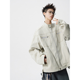 A440-JK1245-P98水洗牛仔夹克工装外套，男装夹克，电商A440