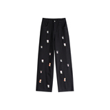 A440-WH25090-P552026年春季小狗刺绣牛仔裤，男装牛仔裤，电商A440