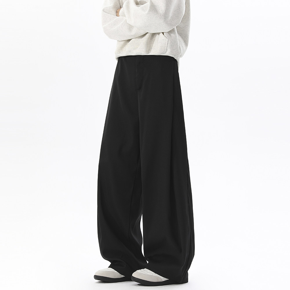 A440-XK8305-特P40春季垂感阔腿休闲裤纽扣褶皱西裤，男装西裤，电商A440