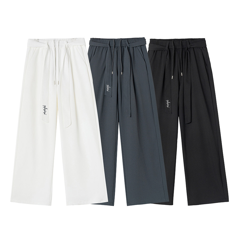 A440-XK1613-P45垂感休闲裤刺绣腰带西裤，男装西裤，电商A440