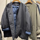 外套 风衣鹅绒羽绒服女冬季 欧洲站欧货2025新款 圆领宽松中长款