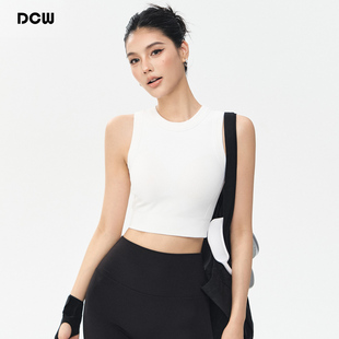 高强度防震运动背心女一体式跳绳减震外穿白色跑步瑜伽服内衣bra