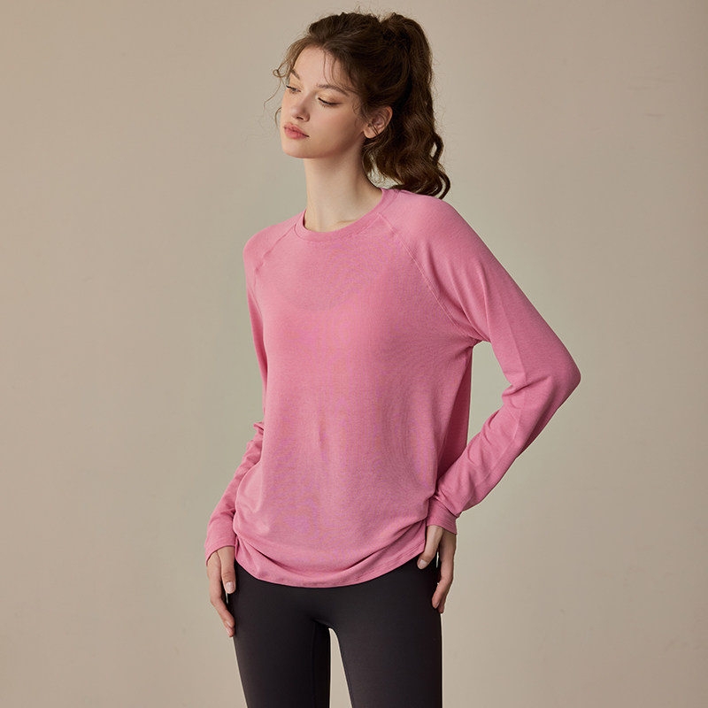 瑜伽服上衣女2025新款宽松显瘦跑步健身长袖轻薄透气罩衫T恤秋季,运动服/休闲服装,健身衣,淘宝优惠券,粉丝福利购,淘宝优惠卷