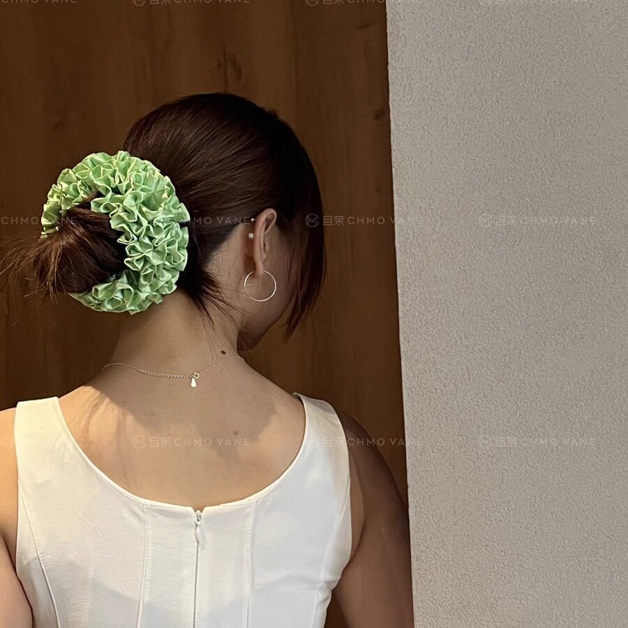 自制重工绣球发圈肠圈立体