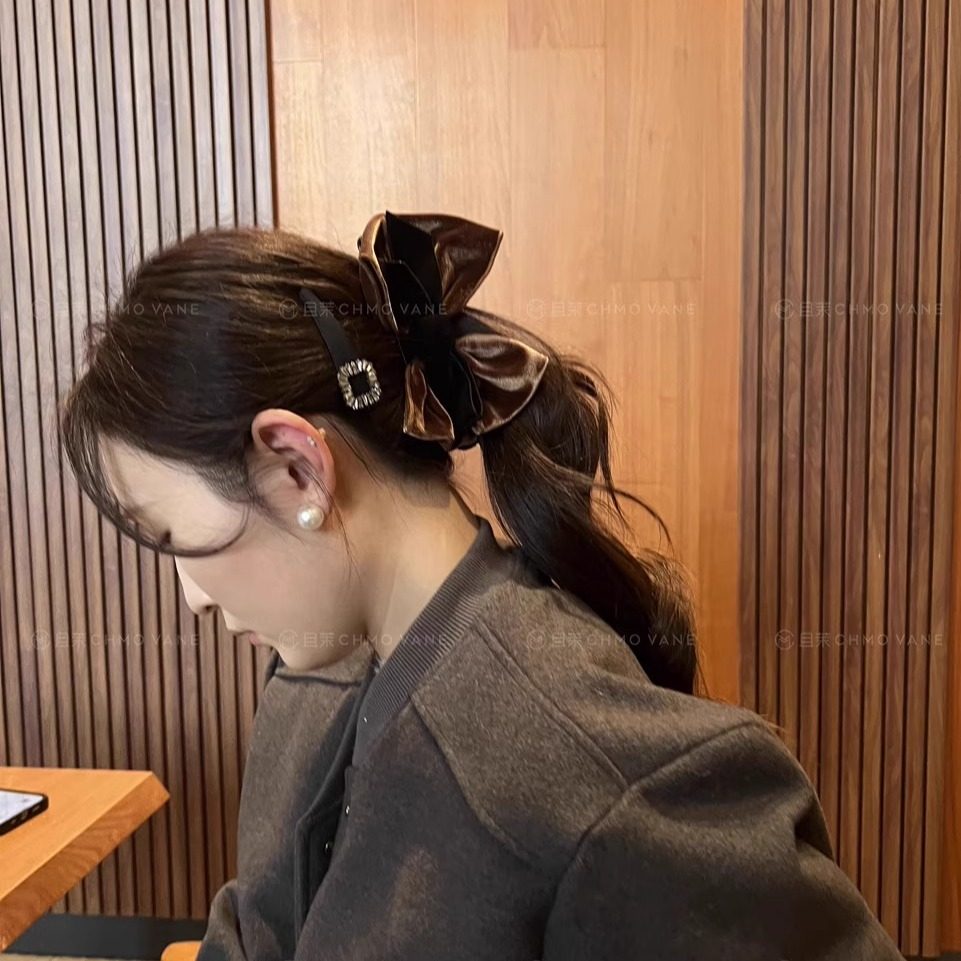 马尾夹丝绒香蕉夹新款秋冬头饰