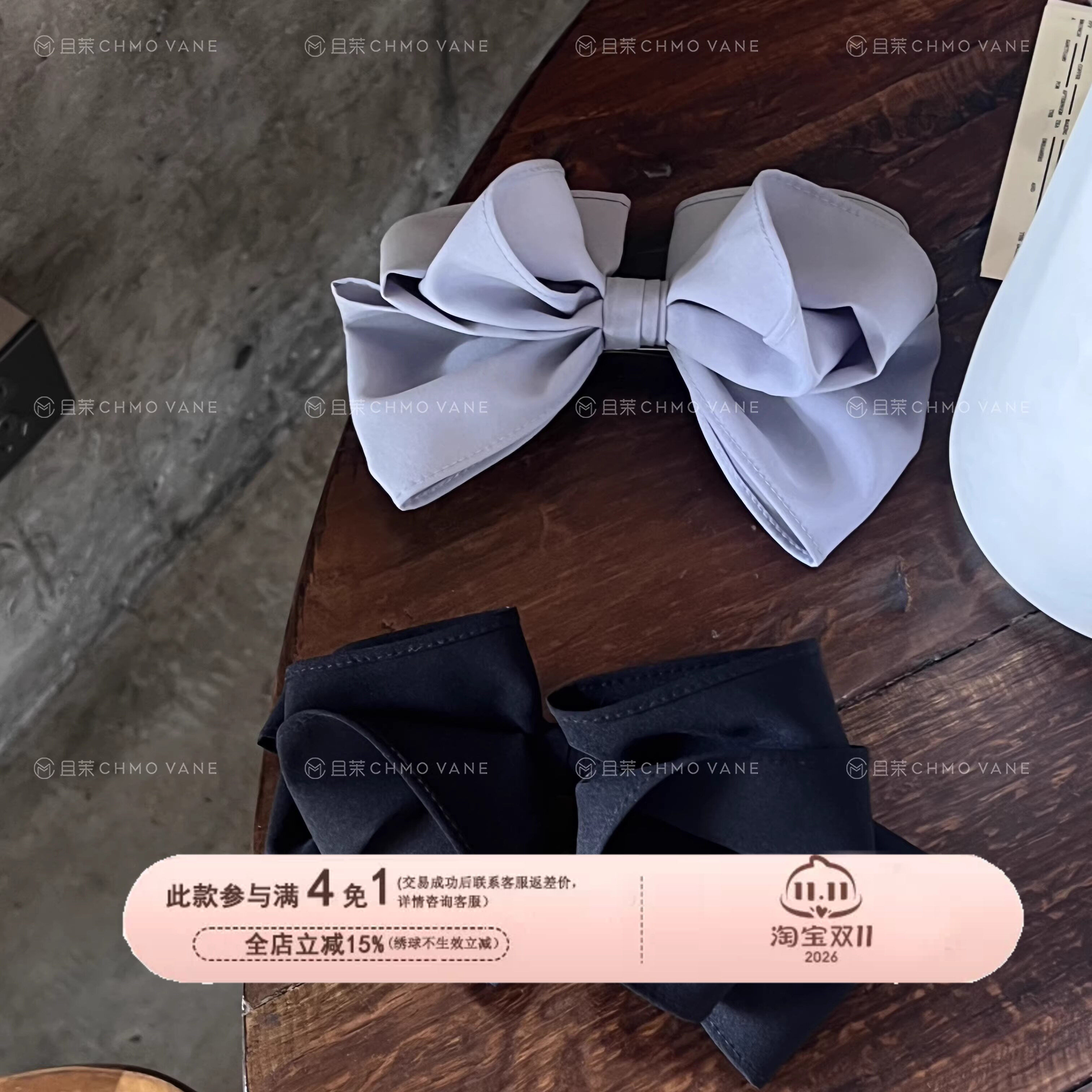 且茉~小傲气~泡菜蝴蝶结发夹立体版型头饰发饰新款优雅气质
