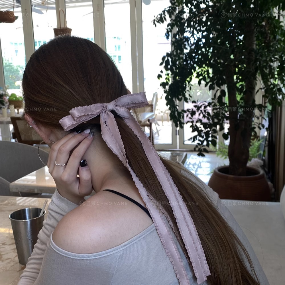 法式蝴蝶结飘带发夹头饰发饰