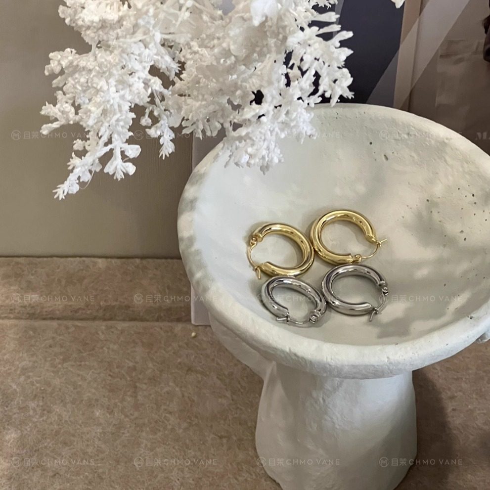 简约耳圈耳饰新款ins博主同款