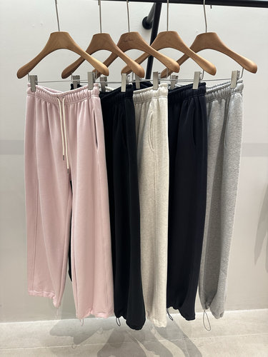 Hygge人手一条爆款版型赞秋冬卫裤女显瘦宽松百搭抽绳加绒直筒裤