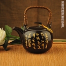 陶瓷大号青花瓷冷水壶提梁泡茶壶家用瓷器茶壶陶瓷大容量凉水壶