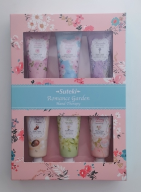 韩国suteki浪漫花园护手霜套装imllx乳木果玫瑰味牡丹保湿补水