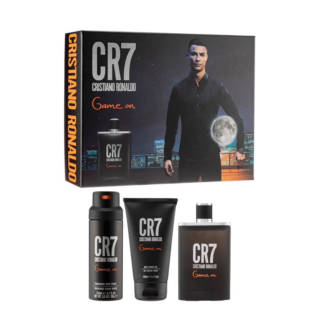 cristiano ronaldo c罗同款cr7 game on男士淡香水套装情人节礼盒