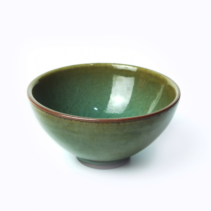 建盏翡翠绿平口杯原矿铁胎手工茶具功夫主人茶杯谢秀海福器系列,餐饮具,建盏,淘宝优惠券,粉丝福利购,淘宝优惠卷