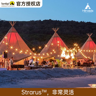 Tentipi 72人帐Stratus 户外tipi帆布精致露营地市集印第安TP帐篷