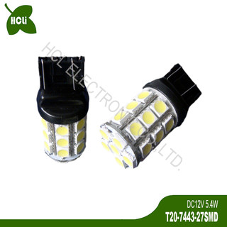 高品质 12V 5W T20 7443 W21/5W LED刹车灯 停车灯 行车灯 后雾灯